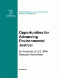 Opportunities for Advancing Environmental Justice: An Analysis of U.S. EPA Statu