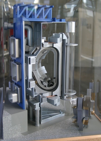 Cross-section model of an ITER fusion reactor (Wikimedia Commons)