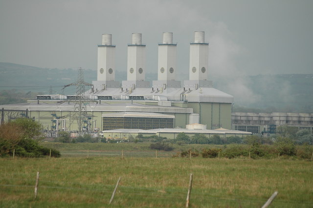 Deeside Power Station, a natural gas facility in Wales, UK (Wikimedia Commons)