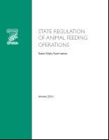 State Regulation of Animal Feeding Operations:  Seven State Summaries