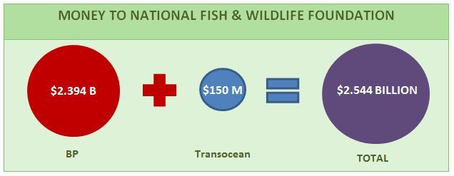 Money to National Fish & Wildlife Foundation Chart