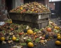 Pile of food waste