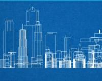 Blueprint of city