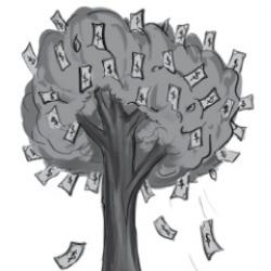 Tree Raining Money