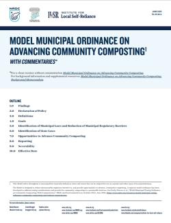 Model Municipal Ordinance on Advancing Community Composting