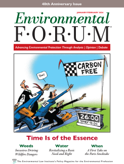Environmental Forum Cover 2024