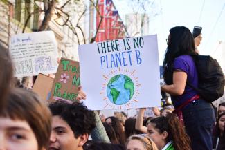 Youth Protestors - There is no Planet B