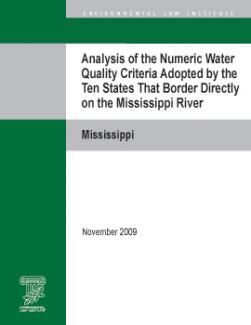 Analysis of the Numeric Water Quality Criteria Adopted by the Ten States That Bo