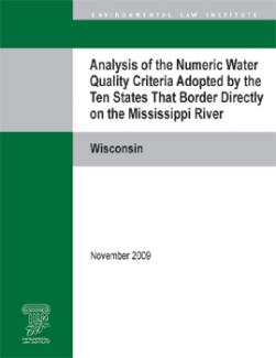 Analysis of the Numeric Water Quality Criteria Adopted by the Ten States That Bo