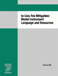 In-Lieu Fee Mitigation: Model Instrument Language and Resources
