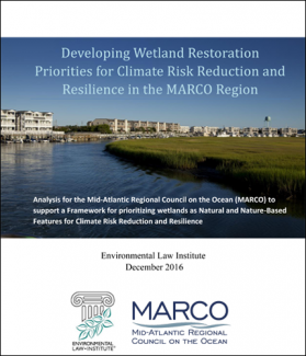 Developing Wetland Restoration Priorities for Climate Risk Reduction and Resilie