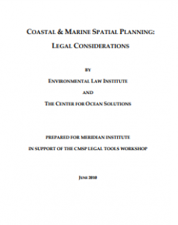 Coastal & Marine Spatial Planning: Legal Considerations