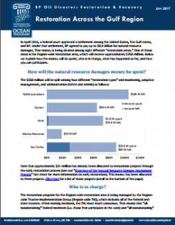 BP Oil Disaster: Restoration & Recovery: Restoration Across the Gulf Region