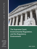 The Supreme Court, Environmental Regulation, and the Regulatory Environment (cover)