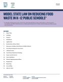 Model State Law on Reducing Food Waste in K–12 Public Schools