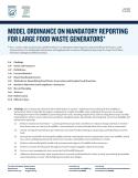 Model Ordinance on Mandatory Reporting for Large Food Waste Generators