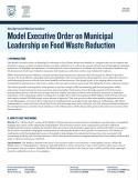 Model Executive Order on Municipal Leadership on Food Waste Reduction: Background Memorandum