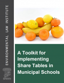 Front cover of a toolkit for share tables in municipal schools.