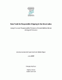 New Tools for Responsible Shipping in the Great Lakes: Using Financial Responsib